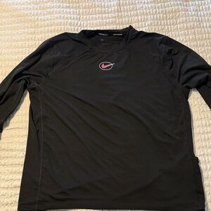 Nike Black Long Sleeve Running Dri-FIT Shirt